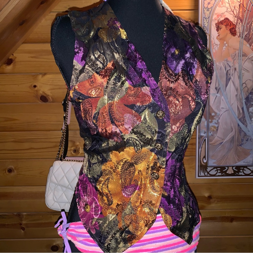 Steampunk Button Corset Blouse